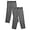 Gray, variant on Boys Regular Fit Straight Flat Front Adjustable Waist School Uniform Pants - 2 Pack