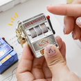 thumbnail image 6 of Mini Gambling Slot Machine Key Chains Creative Arcade Pocket Fruit Lucky Jackpot Gadget Antistress Toy Funny Games Keychain Ring, 6 of 11