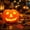 as show, variant on Halloween Pumpkin LED Light Lamp - Blow Molded Decoration for Home Bar Horror Party - Battery Operated Craft Prop for Photography, Table Centerpiece, Indoor Outdoor Spooky Decor - 18x13cm