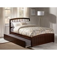 thumbnail image 5 of Richmond Full Platform Bed with Matching Foot Board with Full Size Urban Trundle Bed in Walnut, 5 of 7