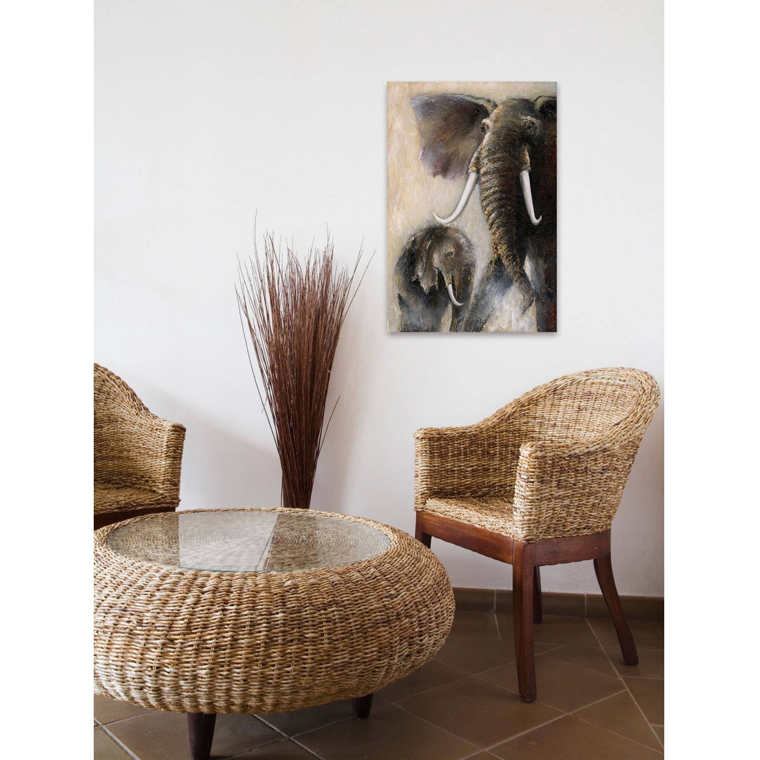 Marmont Hill "In Her Protection" by Bergerac Painting Print on Wrapped Canvas
