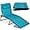 Peacock, variant on YKITRD Patio Chaise Lounge Chair, Portable Outdoor Folding Recliner for Lawn, w/ 8 Positions, Handles, 300lb Capacity - Yellow