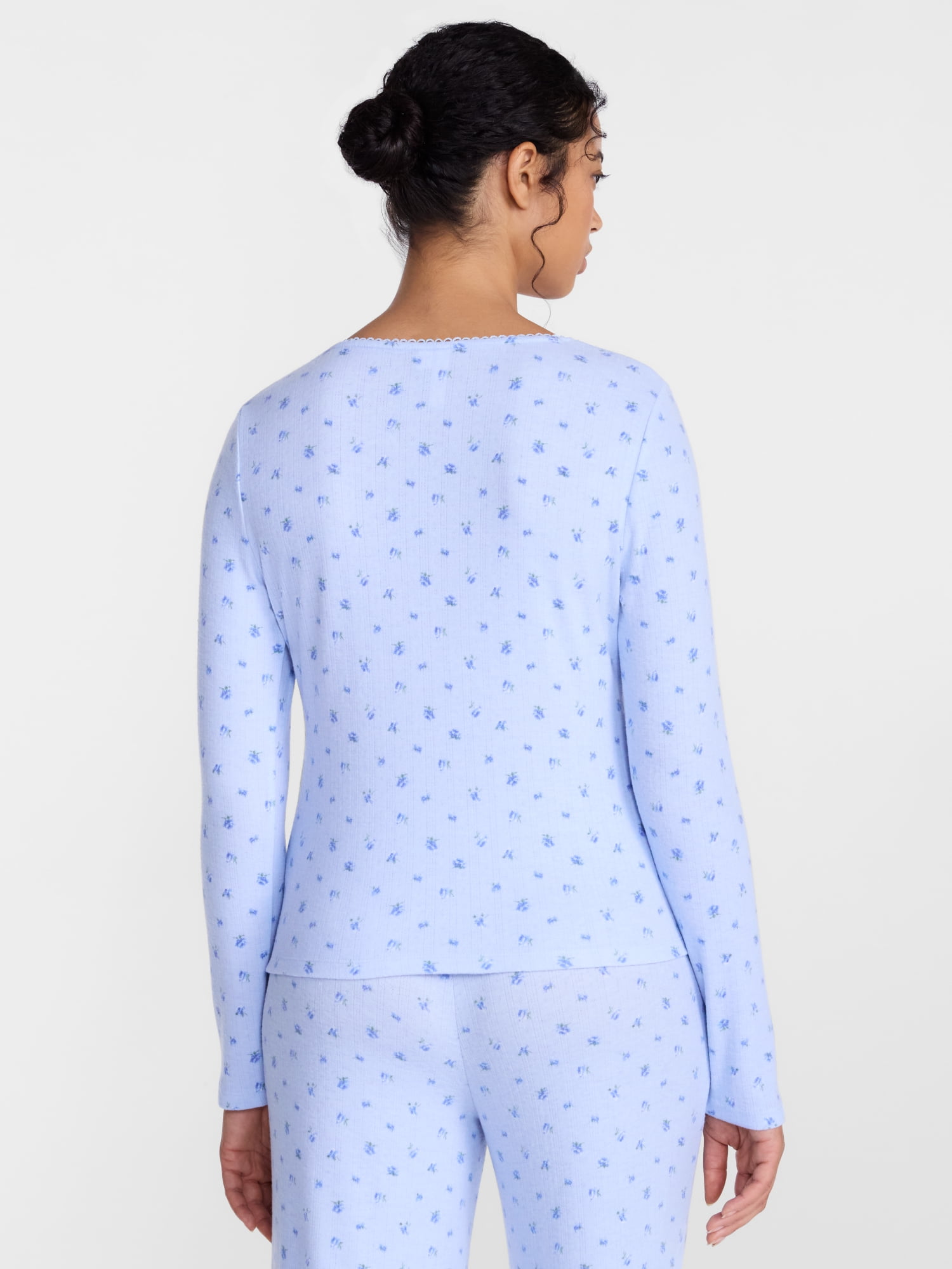 Joyspun Women’s Pointelle Sleep Top Sizes XS-2X