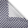thumbnail image 6 of Ambesonne Navy Valance & Curtain, Wavy Stripes Dark Blue, 55"x45", Dark Blue and White, 6 of 6
