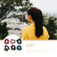 thumbnail image 3 of Shisuyan 6 Pcs Élastiques à Cheveux pour Femmes Velours Couleur Assortie, 3 of 9