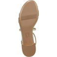 thumbnail image 5 of Naturalizer Womens June Strappy Low Block Heel Dress Sandal Cremosa Taupe Leather 8M, 5 of 5