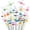 Multicolor, variant on Djiypn 24PCS Dragonfly Garden Stakes, 10" Plastic Garden Decorations 4 Colors Dragonfly Ornaments for Indoor Outdoor Yard
