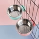 thumbnail image 4 of Comedero colgante 2 en 1 de acero inoxidable extraíble para cachorros/gatos Comedero colgante para perros/gatos 5.32inch, 4 of 4