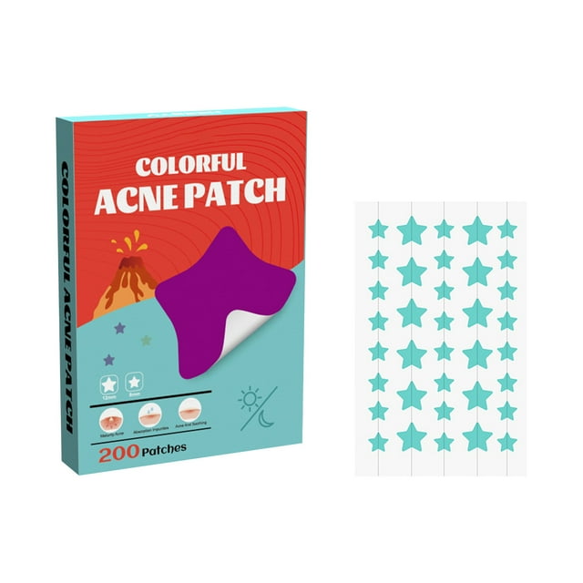 BUY 2 SAVE 10%!Maojin 200 pegatinas de espinillas de estrellas, pegatinas antiacné para el cuidado de la piel, herramientas de maquillaje de belleza Facial, 50ml
