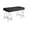 Black, variant on ACME Coleen Writing Desk in Black High Gloss and Chrome