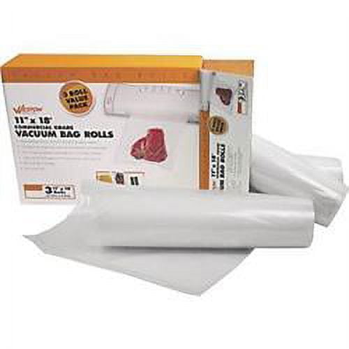 Weston Products 8906943 30-0202-W 11 x 18 ft.  Roll Vacuum Bags, Pack of 3