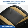 thumbnail image 3 of Skechers Sport Leather Car Seat Cover – Front Seat Premium Comfort, Breathable Design, Universal Fit for Cars, SUVs, and Trucks - Beige, 3 of 9