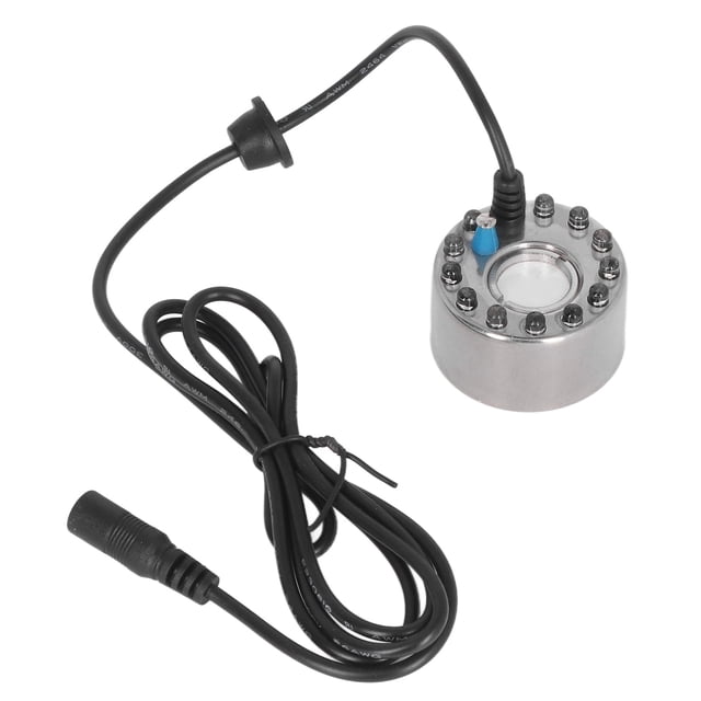 Mist Maker, Ultrasonic Fog Machine Atomizer with 12 LED Lights for Fish Tank for Fountain