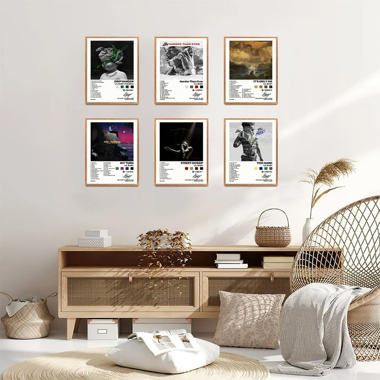 Lil baby Album Cover Signed Limited Posters Print Rapper Music