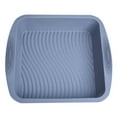 thumbnail image 2 of Silicone Square Cake Pan 8x8 Baking Pan Pan Nonstick Silicone Cake Silicone Baking for Cakes Rice And LasagnasSilicone Cake Baking Pan Gray, 2 of 6