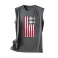 thumbnail image 4 of EINCcm Women American Flag Print Tank Tops USA Stars Stripes Patriotic T Shirt Summer Loose Vest Tees, 4 of 4