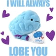 thumbnail image 7 of I Heart Guts 11” Brain Plush Toy Blue/Purple Science Stuffed Organ, 7 of 7