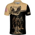 thumbnail image 2 of Lotusprinthandmade Personalized Name Veteran US Veteran Men Polo Shirt (Lightweight) S-5XL Multicolor (2XL), 2 of 7