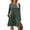 Dusty Green, variant on WIHOLL Long Sleeve Dresses for Women Fall Midi Dresses Elegant Casual Crew Neck Empire Waist Tunic Dress with Pockets
