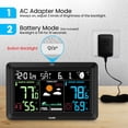 thumbnail image 3 of Reloj atómico HODIK Weather Station para interiores y exteriores, negro, 3 of 6