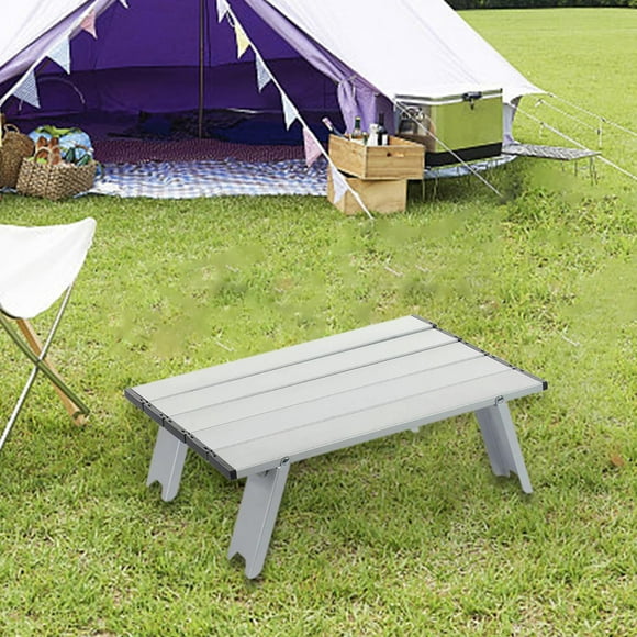 Mesa plegable para acampar Colamx con Bolsa de transporte aleación de aluminio 39,5 x 28 x 12 cm