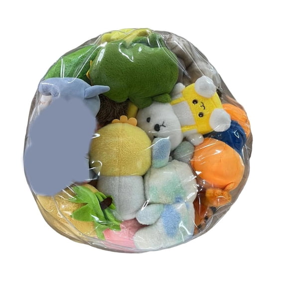 Yihuala Clear Stuffed Storage Bean Bag for Multiple Rooms Home Decors Childrens Toy Organizers Easy Maintenance
