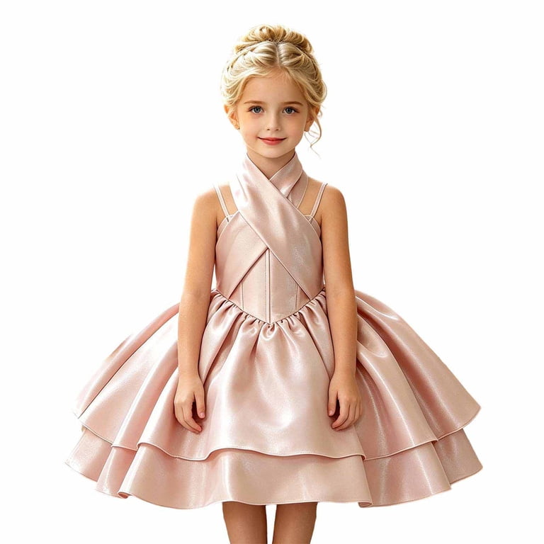 little girl dresses for wedding guest Bridesmaid Dress Rose Gold Sequin Flower Girl Dress, Simple Sleeveless Wedding Guest Dress For Kids, Champagne Junior Bridesmaid Dress, Girls Formal Dress Little Girls Tulle Lace Wedding Dress For Kids Formal Birthday Pageant Fashion Daily Mesh Skirt Birthday Skirt Dress Material MRHUSH Aqua Junior Bridesmaid Dresses