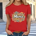 thumbnail image 2 of Busydd Women's T-Shirts Mother's Day Round Neck Graphic Tees Casual Basic Summer Short Sleeve Tops for Women S, 2 of 5