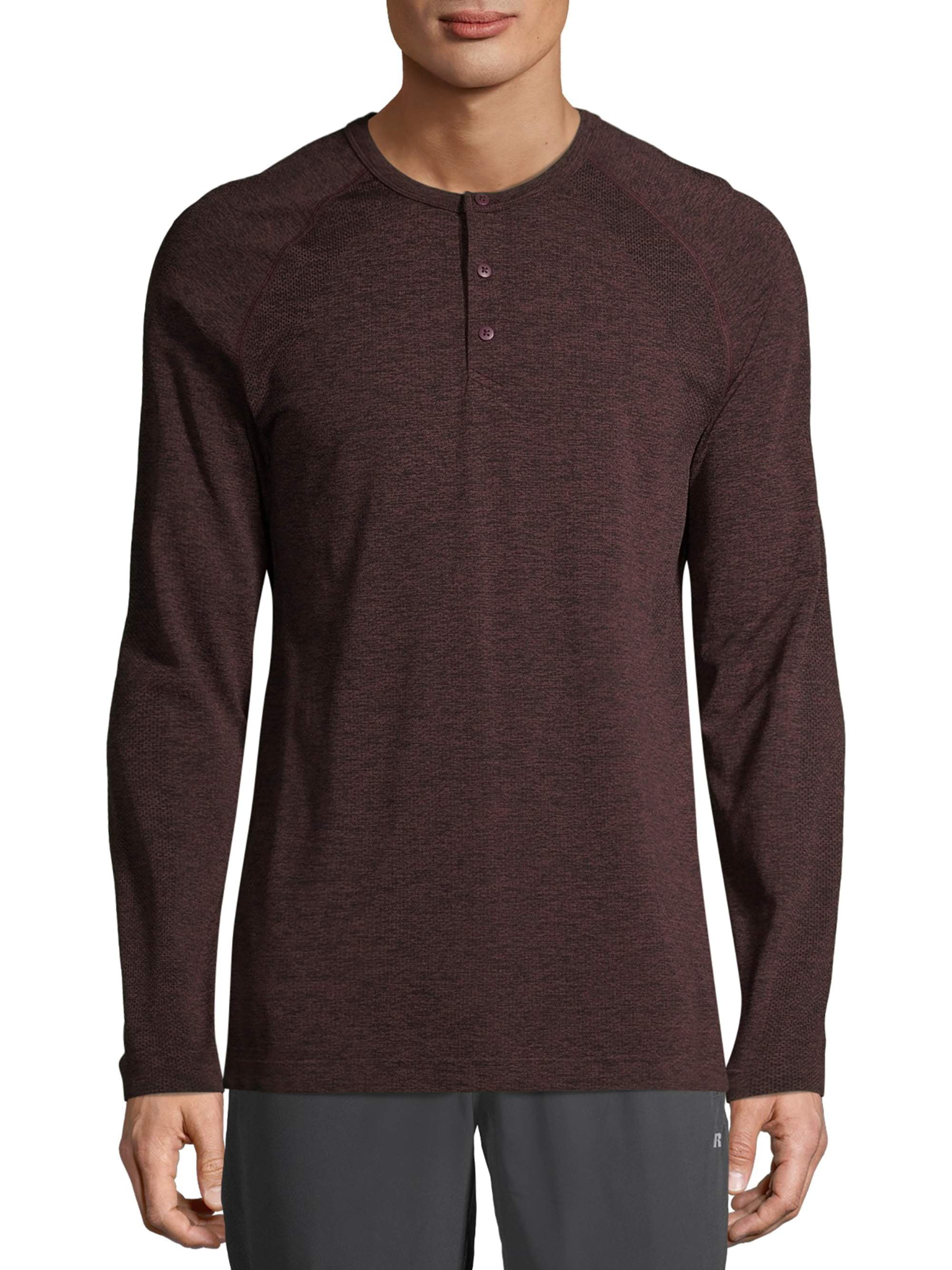 Russell - Russell Men's and Big Men's Active Henley Shirt, up to 2XL ...