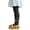 Black, variant on Girls' Footed Tights Ribbed Knit Stretch Pull-On Full Length 3D Cherry Detail Dance Ballet School Playground Everyday Wear