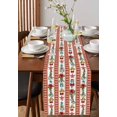 thumbnail image 2 of Table Runners 60 Inches Long Dress Scarves, Christmas Red Farmhouse Kitchen/Dining Table Runner, Small Coffee Tablerunners, Poinsettia Floral Xmas Pine Branch Winter Holiday 13x60 Inch, 2 of 7