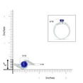 thumbnail image 4 of ANGARA Natural Prong-Set Tanzanite Bypass Ring with Diamond Accents in 14K White Gold for Women (Size-6mm) | December Birthstone, Anniversary, Jewelry Gift for Women | Natural Tanzanite Ring, 4 of 8