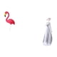 thumbnail image 5 of Estatua de estaca de jardín,Adorno de flamenco para jardín,patio,porche,Estatua de flamenco,estatuilla,escultura,exterior,playa,Figura de escritorio,Estatua de niña linda de, 5 of 8