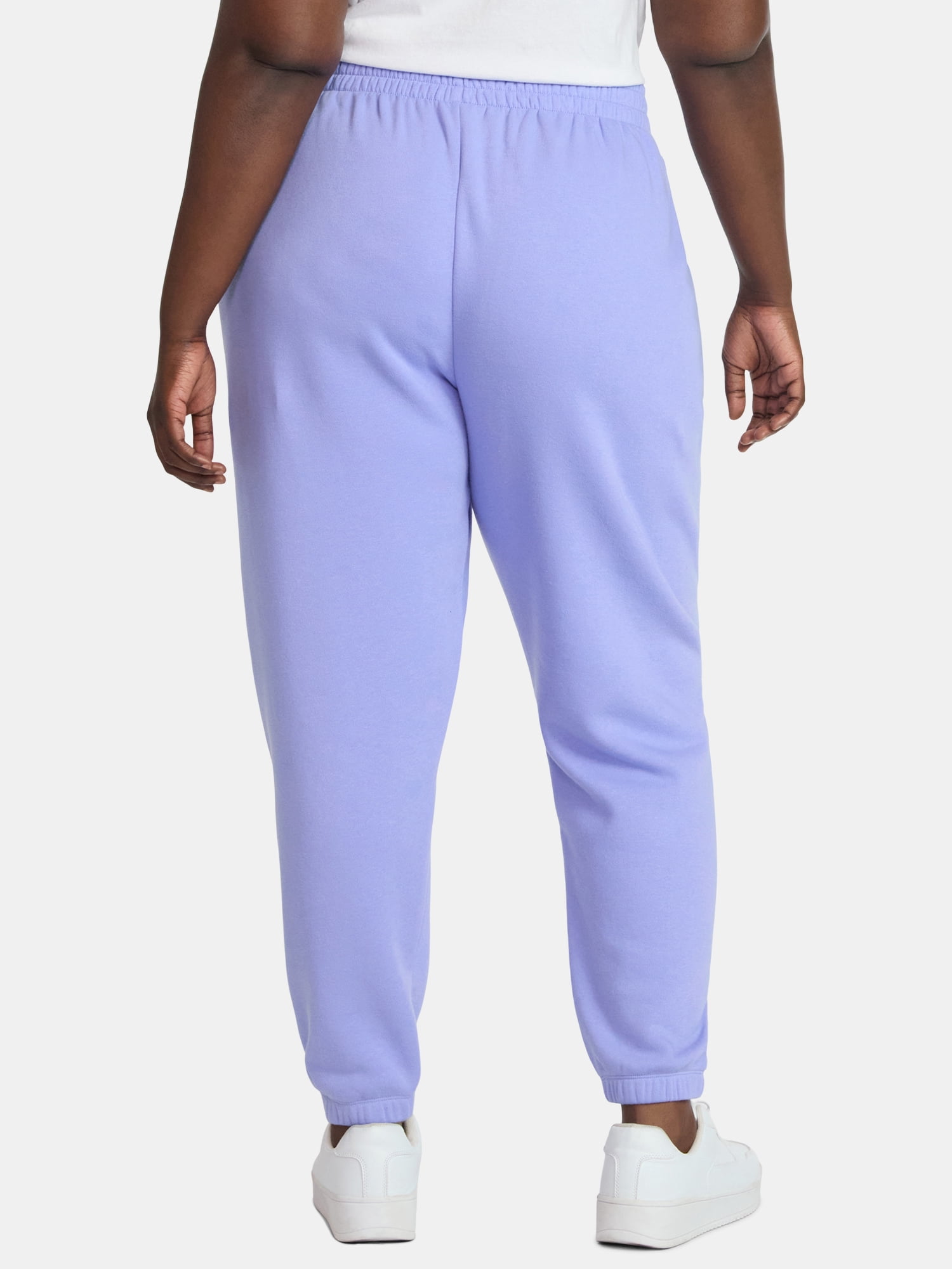 Terra & Sky Women's Plus Fleece Jogger Sweatpants, Size 0X-5X
