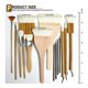 thumbnail image 2 of Pottery Brushes for Glazing,15 Pcs Ceramic Brushes Set, 2 of 5