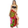 thumbnail image 2 of HAPPY BAY Women's Beachwear Sarong Bikini Skirt Swimwear Swim Cover up Bathing suit Summer Wraps Swimsuit Beach Wrap Coverups for Women One Size Red, Flower, 2 of 5