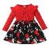 thumbnail image 1 of uukiA Infant 18-24Months And 2-6Years Child Girls Christmas Long Sleeve Round Neck Patchwork Knee Length Dress Jumper Dress, 1 of 5