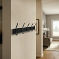 thumbnail image 4 of Mainstays 20.5 in 5-Hook Steel Hookboard, Matte Black, 4 of 7