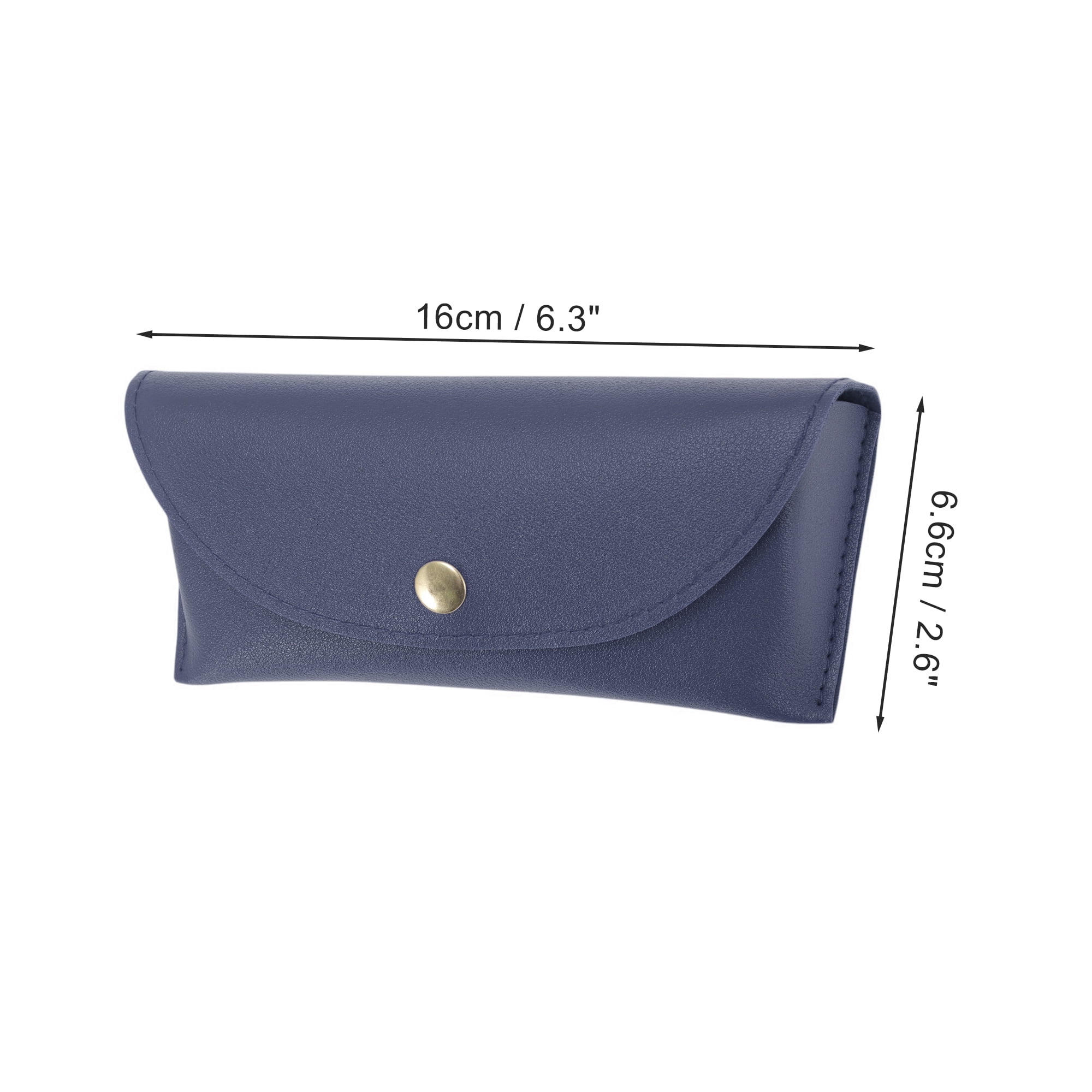 Unique Bargains Lightweight Eyeglass Cases for Daily Use 6.3"x2.6"x1.5" Deep Blue