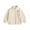 Cream-Coloured, variant on Double Sided Velvet Jacket for Kids Unisex Girls Boys Solid Color Zipper Outerwear Toddler Spring Fall Warm Coats 3-12 Years