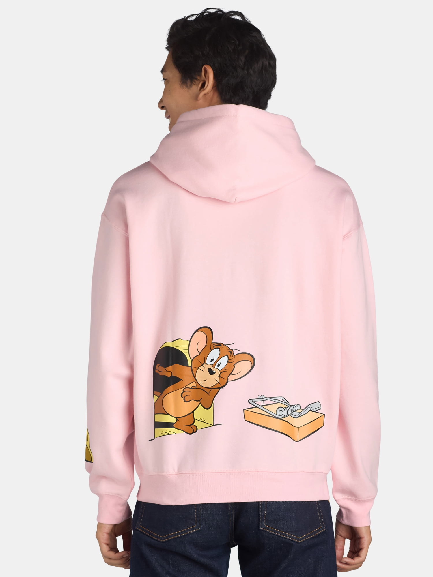 Tom and Jerry Men's & Big Men's Front and Back Graphic