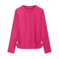 thumbnail image 4 of yocbz Shirts for Girls Long Sleeve Tops for Girls, Warm Turtleneck Thermal Underwear for Kids Hot Pink,Size for 11-12 Years, 4 of 5