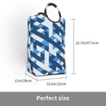 thumbnail image 3 of LNWH Modern Seamless Geometric Abstract Pattern Laundry Basket, 50L Large Capacity Foldable Laundry Hamper, 3 of 6