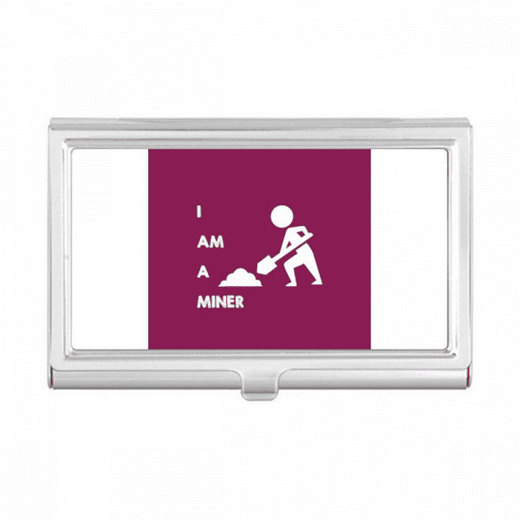 Labor Resources Spade Mineral Miners Business Card Holder Case Pocket Box Wallet