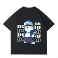 thumbnail image 1 of Camisetas de algodón con estampado de gato de dibujos animados para hombre, Tops de manga corta, camisetas informales de gran tamaño, camiseta Y2K con cuello redondo, Verano, 1 of 4