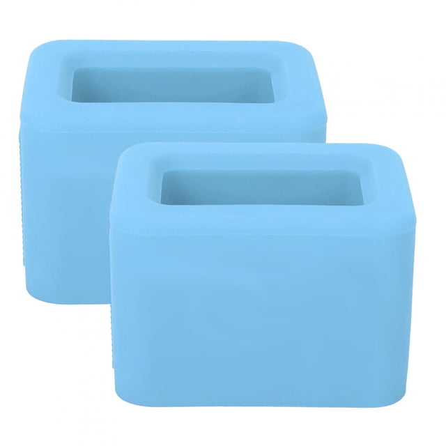 2 uds. Soporte de silicona para hebilla de cinturón de seguridad de coche, receptor protector de cinturón de seguridad, accesorios para automóvil, color azul