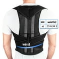 thumbnail image 2 of Visland For Men Women Adjustable Unisex Low Back Support Posture Corrector Lumbar Support Brace Belt Strap Corset, 2 of 7