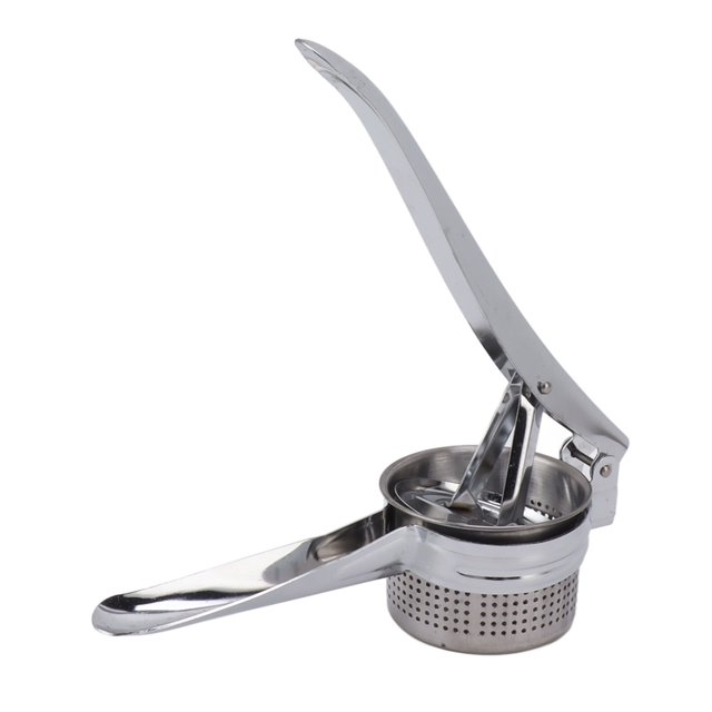 Potato Ricer, Stainless Steel Food Squeezer Masher Even Meshes For Fruit