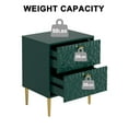 thumbnail image 5 of Boyel Living Nightstand with 2 Drawers, Modern Night Stand End Table Wood Bedside Table for Living Room Bedroom, Green, 5 of 8