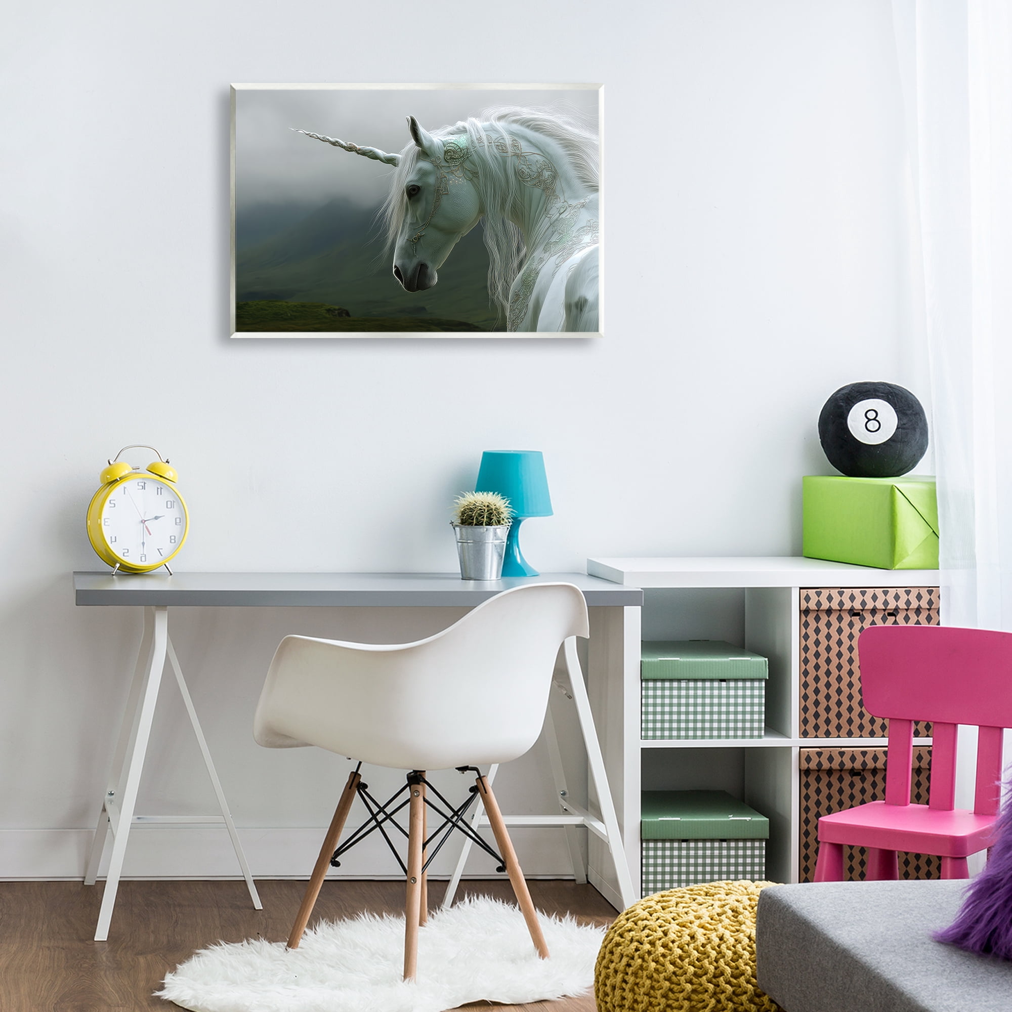 Stupell Industries Dreamy Celtic Unicorn Wall Plaque Art, design by The Wands Want